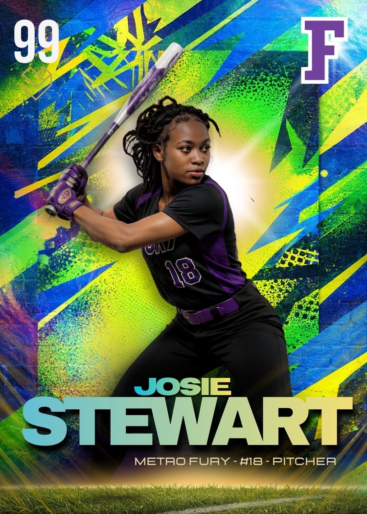 Template 3 — softball card, front