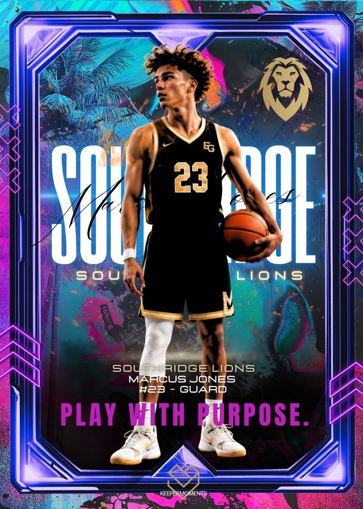 Template 2 — basketball card, back