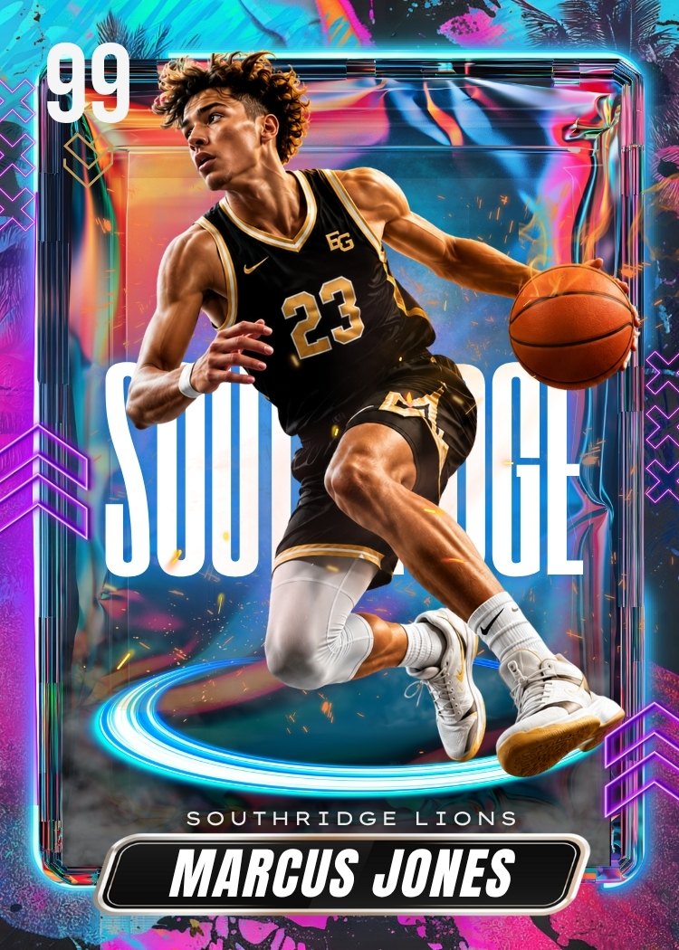 Template 2 — basketball card, front