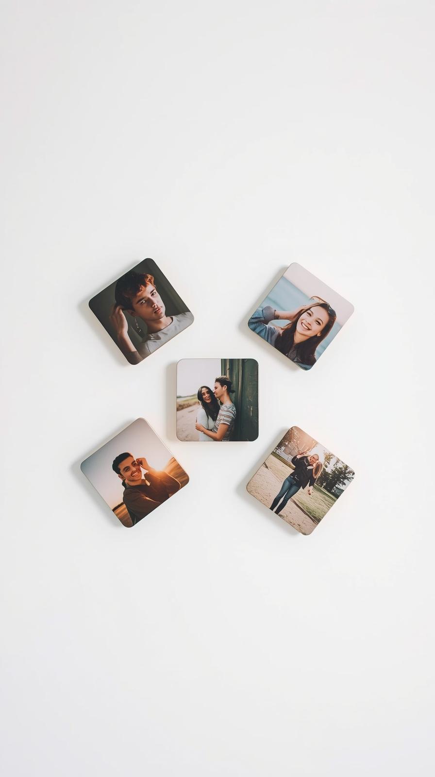 5-Pack custom photo magnets