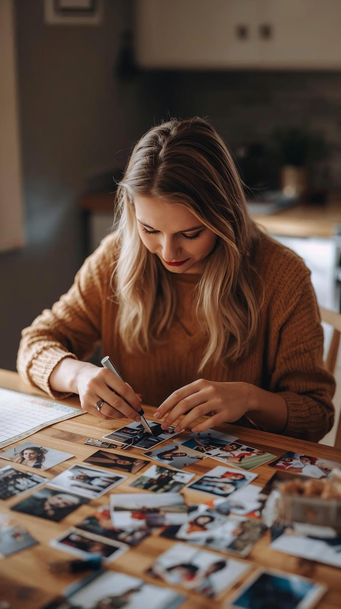 Making custom photo magnets by hand in Carmel Indiana