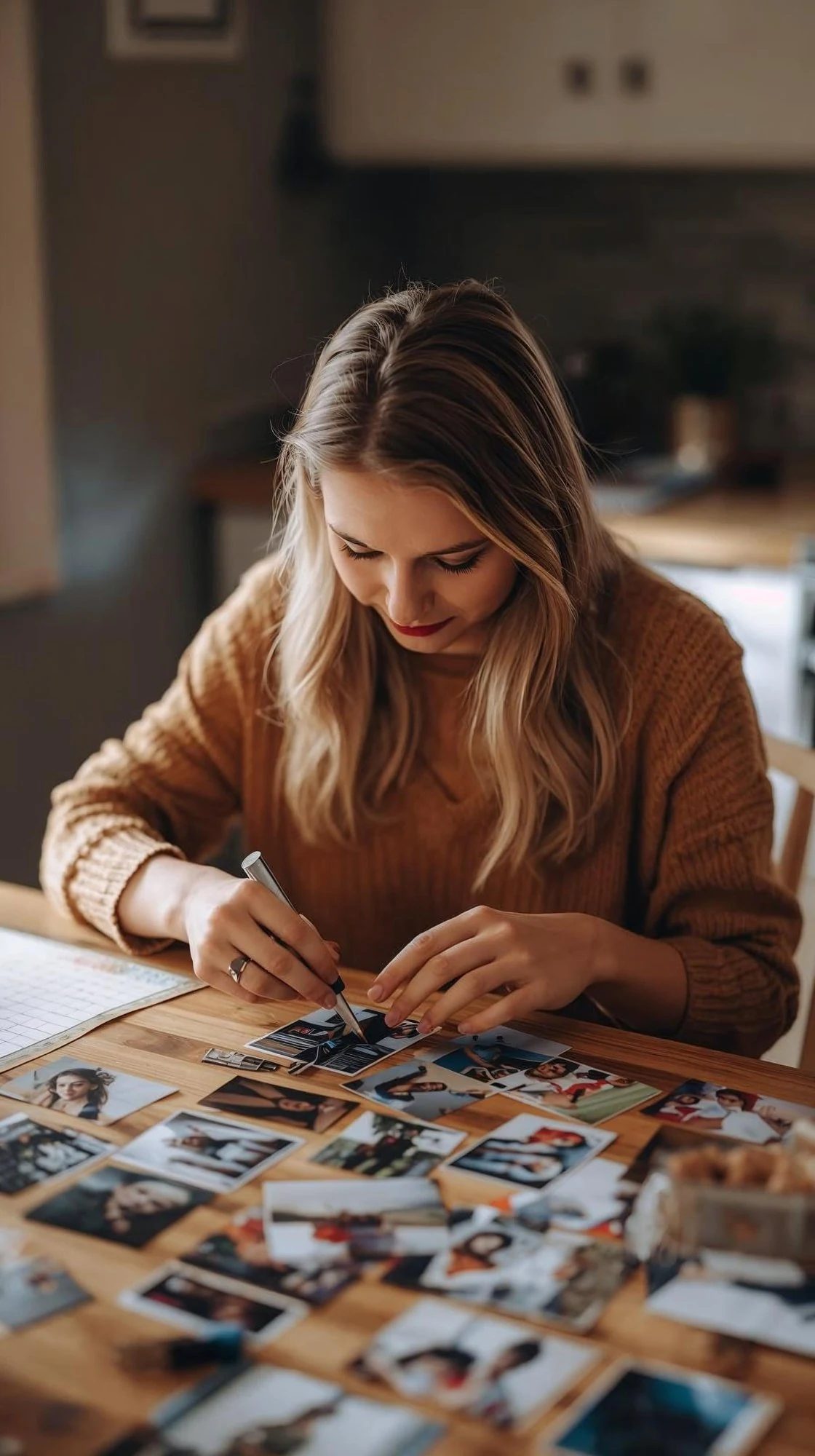 Making custom photo magnets by hand in Carmel Indiana